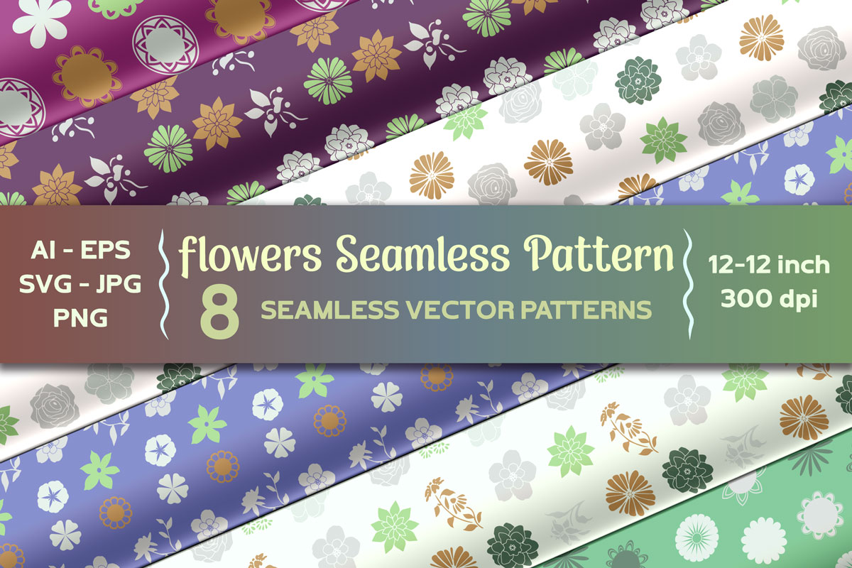 Flowers Seamless Patterns - Rami's Design