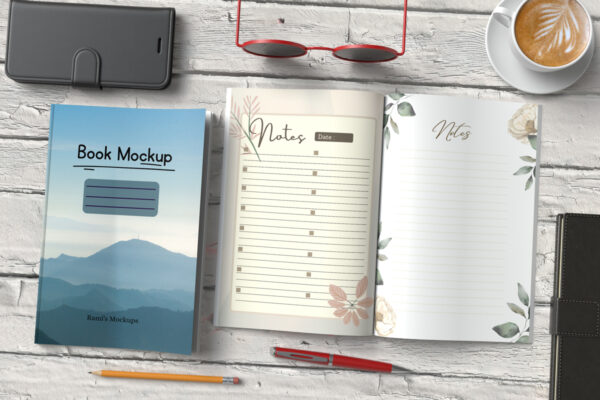 Kdp open and closed book mockup