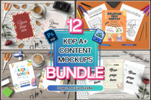 Premade Kdp A plus content mockups bundle | Pages mockup
