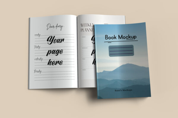 7 x 10 Amazon kdp book cover and pages mockup
