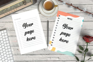 Kdp Pages Mockup PSD and JPG