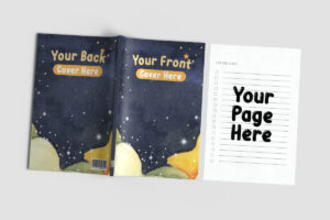 Paperback Book Cover and Page Mockup