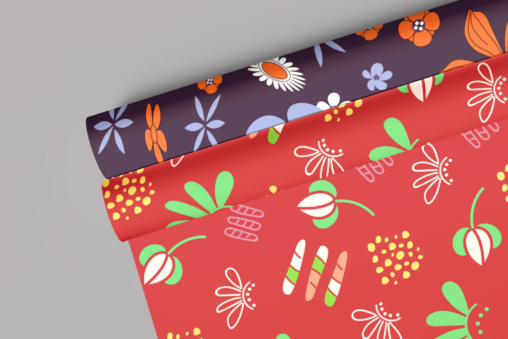 Gift Wrapping Paper Rolls Mockup - Rami's Design