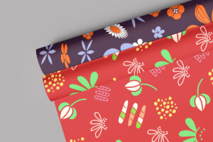 Gift Wrapping Paper Rolls Mockup