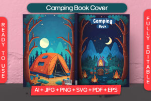 Camping Book Cover For Kdp