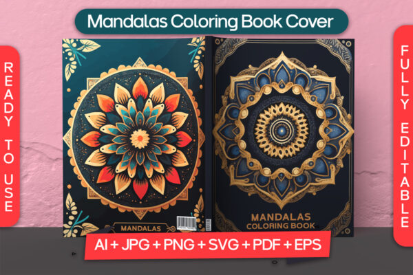 Mandalas Coloring Book Cover