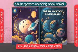 Solar System Coloring Book cover