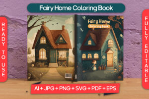 Fairy Home Coloring Book Cover