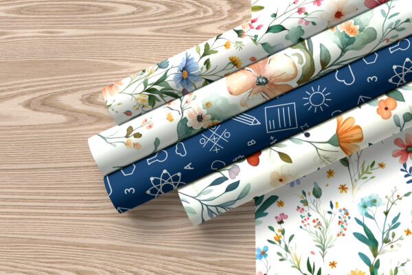 Set of Wrapping Tissue Paper Mockup