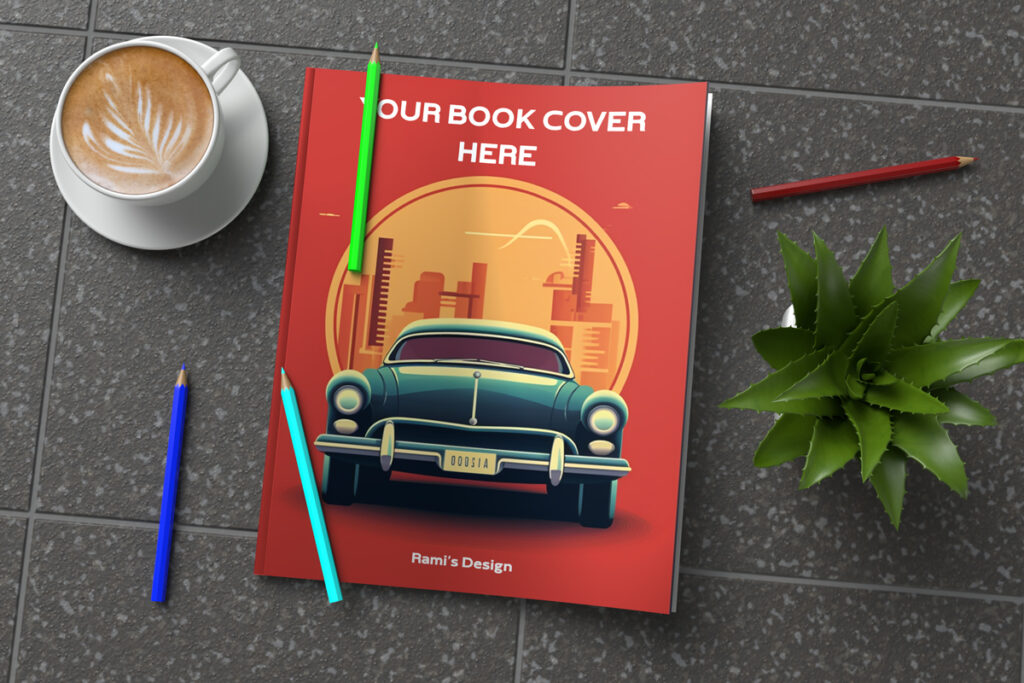 Adult Coloring Book Cover Mockup Ramis Design 