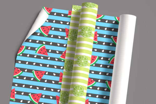 Wrapping Paper Roll mockup