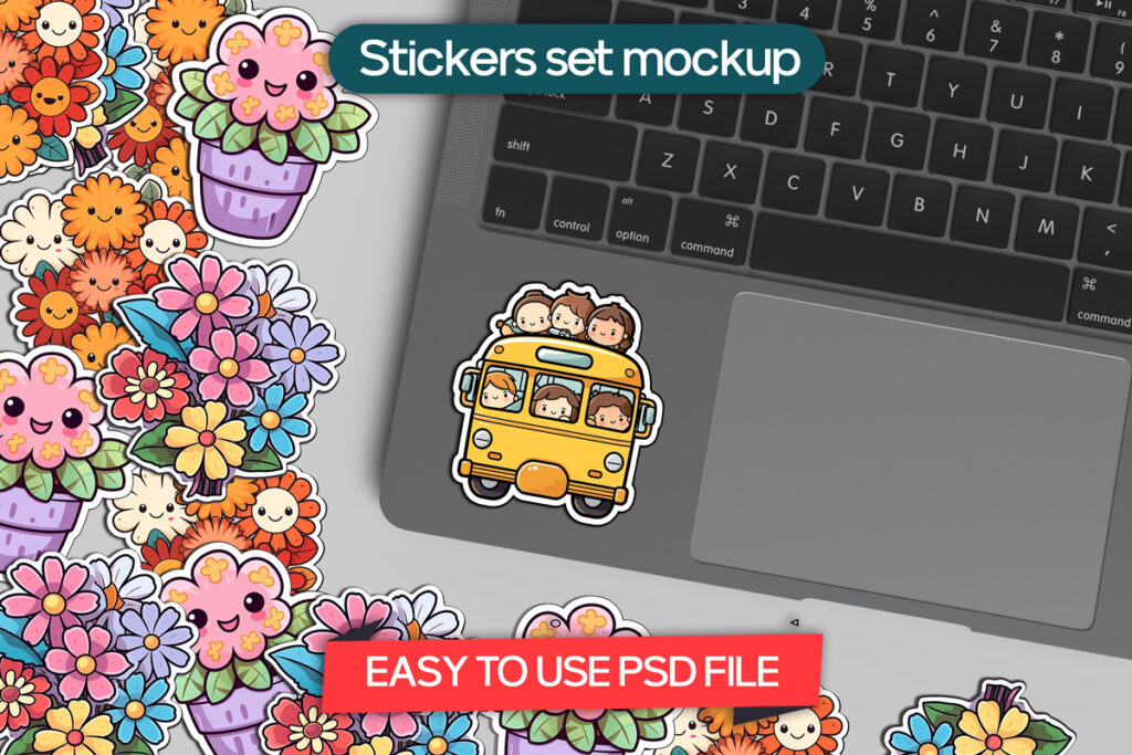 Sticker mockups mega bundle - Rami's Design