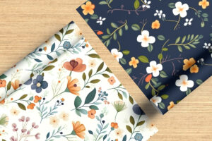 Two Wrapping Papers Mockup Psd and Jpg