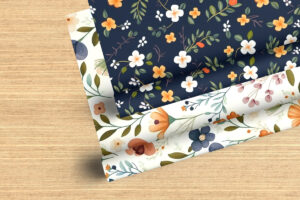 Top View Two Wrapping Paper Rolls Mockup