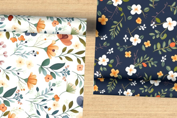 Top View Wrapping Paper Roll Mockup