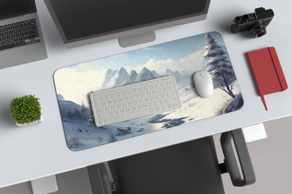 Desk Mat Branding Scene Mockup