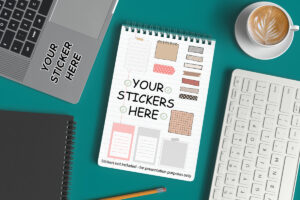 Editable Stickers Mockup Layout