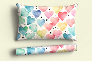 Digital Mockup for Pillow and Paper Roll