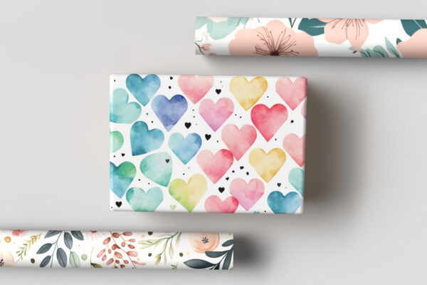 Gift Paper Roll Mockup Scene