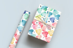 Pattern Paper Roll and Gift Mockup