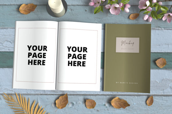 Open and Closed 6x9 Book Mockup