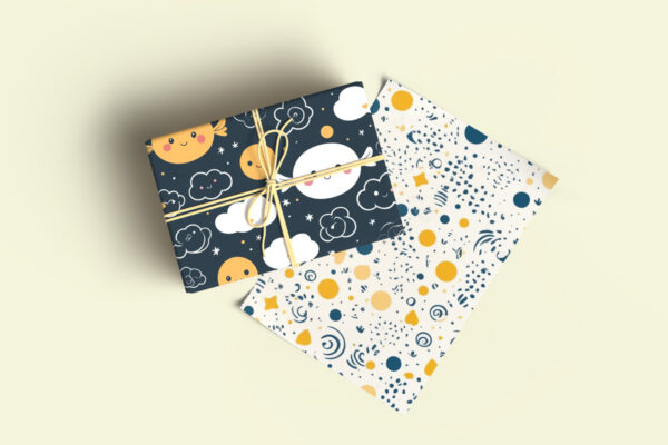 Fully Editable Wrapping Paper Mockup