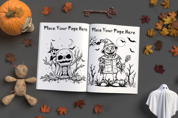 Horror Book Mockup Template