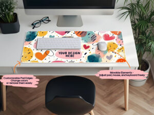 Desk Mat Mockup with Smart Object