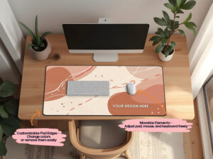 Office Desk Pad PSD Mockup