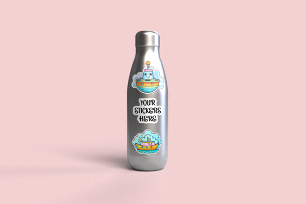 Water Drink Bottle Mockup-sticker Mockup