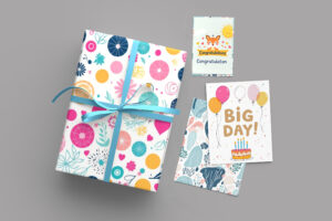 Gift and cards mockup